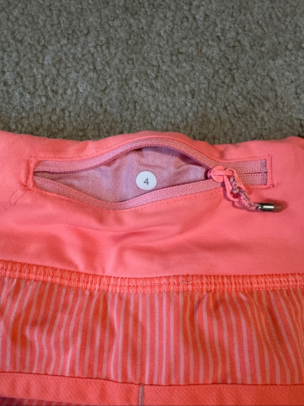 lululemon athletica Neon Coral Athletic Shorts - Picture 6 of 9